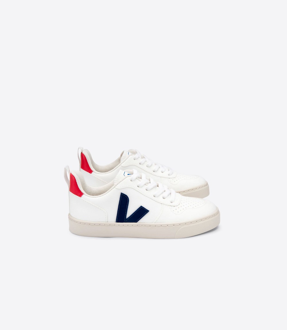 Veja Sneakers Kids - V-10 Cwl - White - 0219XJBNT